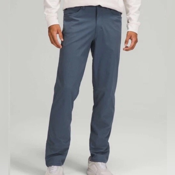 lululemon athletica Other - Men’s Lululemon ABC 5 Pocket Pants Blue Iron Classic Fit Size 34 x 32
